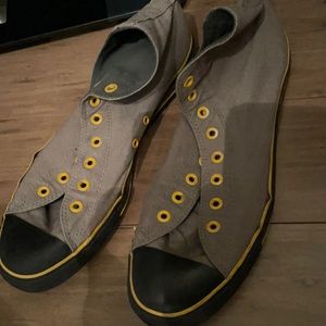 Converse All stars - black/gray/yellow high tops